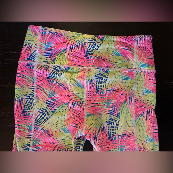 VSX Tropical Print Leggings - Calf Length - Size S - Picture 5 of 7
